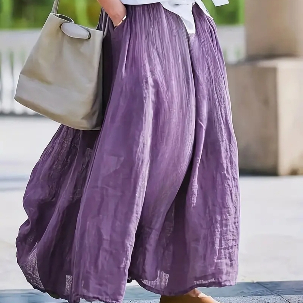 Purple Lined Maxi Skirt w/ Pockets - NWT! (Multiple Sizes Avaiable)